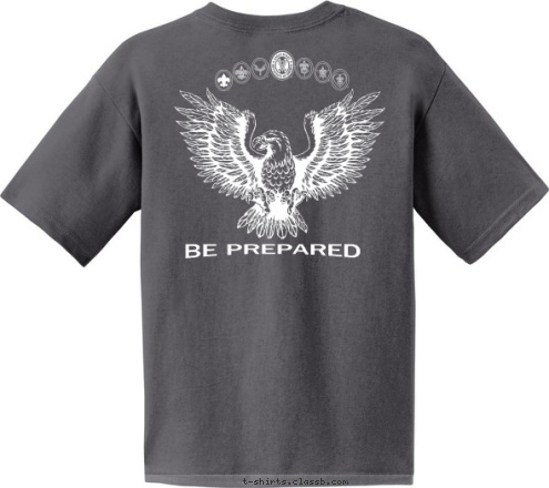 LEAGUE CITY, TX BE PREPARED

 TROOP 678 T-shirt Design 