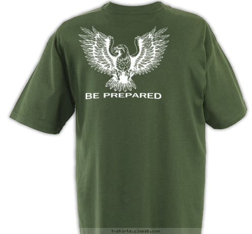 LEAGUE CITY, TX BE PREPARED

 TROOP 678 T-shirt Design 