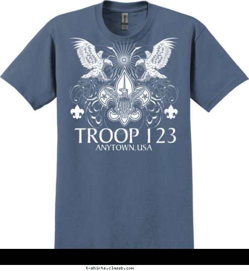 ANYTOWN, USA TROOP 123 T-shirt Design 