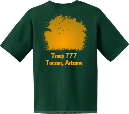 TROOP 123 Troop 777
Tucson, Arizona T-shirt Design 