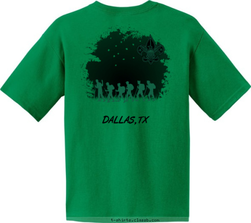 Your text here! DALLAS, TX TROOP 730 T-shirt Design 