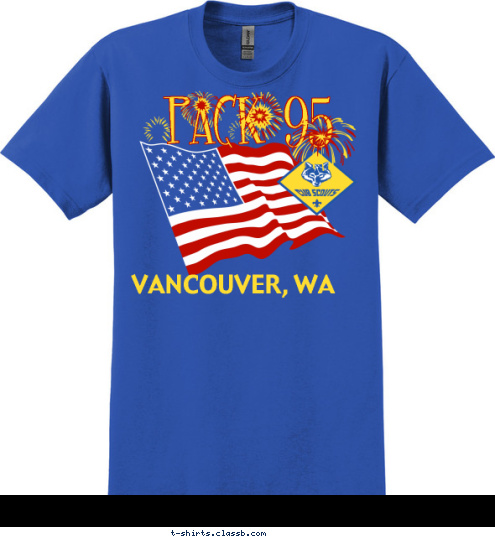 VANCOUVER, WA VANCOUVER, WA PACK  95 T-shirt Design 