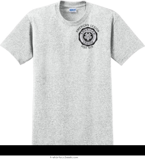 POST 616 AMERICAN LEGION RICHFIELD SPRINGS, NY POST 616 AMERICAN LEGION T-shirt Design 