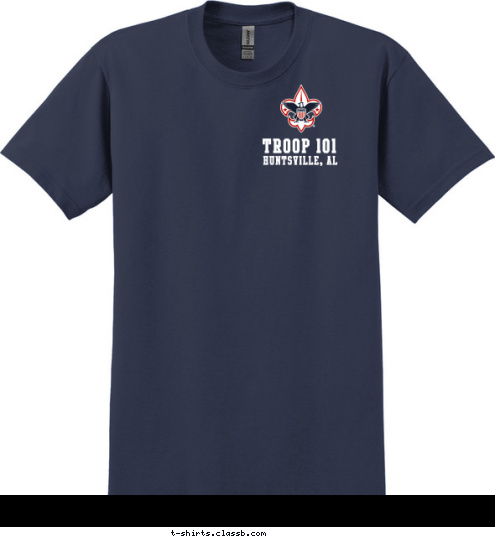 HUNTSVILLE, AL TROOP 101 T-shirt Design 