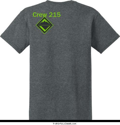 crew Crew 215 123 anytown, usa T-shirt Design 