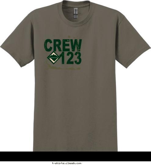 CREW
123 T-shirt Design 