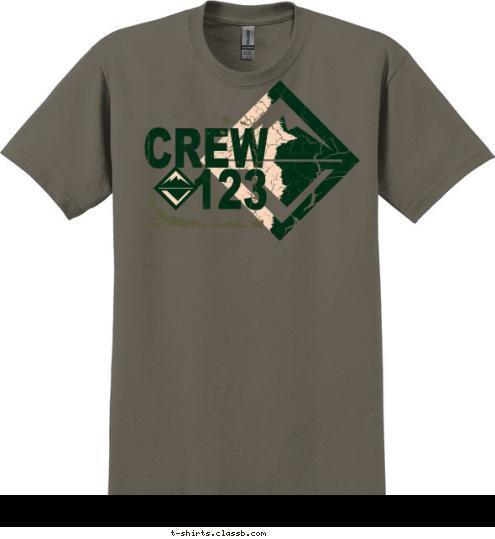 CREW
123 T-shirt Design 