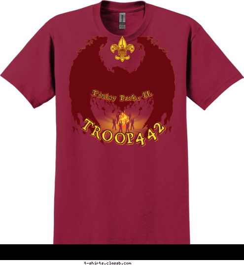 Tinley Park, IL 442 TROOP T-shirt Design 