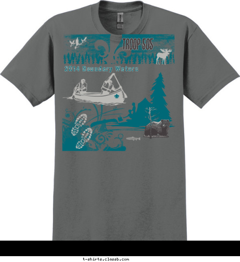 Troop 505 2014 Boundary Waters T-shirt Design 