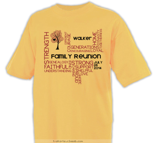 July
26
2014 Walker Family Reunion T-shirt Design 