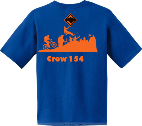 Crew 154 T-shirt Design 