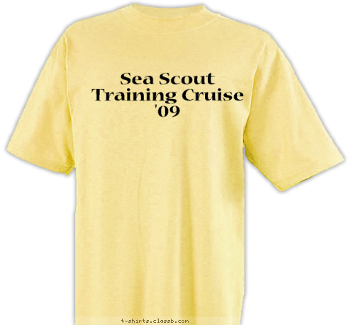 Sea Scout Training Cruise '09 T-shirt Design 