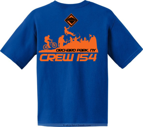 Crew 154 Orchard Park, NY CREW 154 T-shirt Design 