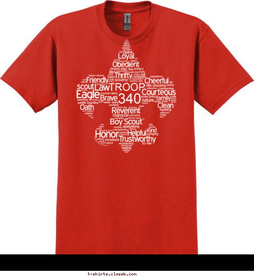 340 TROOP T-shirt Design 