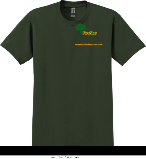 Landscaping (843) 368-1386 Friendly Knowledgeable Staff FiveStar T-shirt Design 