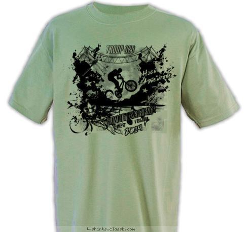 Virginia West  Troop 820 Summit Experience Adventure High 2014 T-shirt Design 