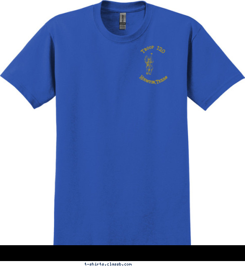 Houston,Texas  Troop 120 T-shirt Design 