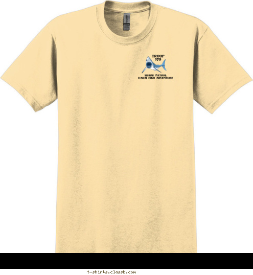 Troop
570 Shark Patrol
Kauai High Adventure TROOP 570 Kirkland, WA

Na Pali Coast 2014 T-shirt Design 