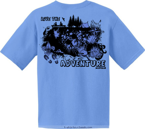 BOY SCOUT 1958 2014-2015 NASHVILLE TN LIVE THE 249 Adventure TRO USA SINCE OP STRONG LEADERS  STRONG VALUES T-shirt Design Live the Adventure Large Eagle Outside