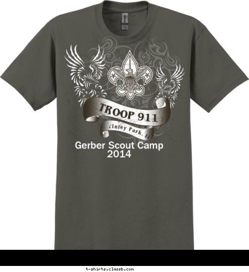 
Gerber Scout Camp
2014 TROOP 911 Tinley Park, IL T-shirt Design 