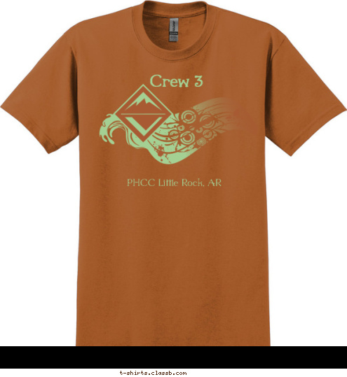 Crew 3 PHCC Little Rock, AR T-shirt Design 