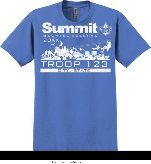 CITY, STATE
 2017 TROOP 123 T-shirt Design SP5145