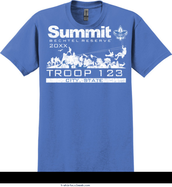 Summit Zip Line T-shirt Design