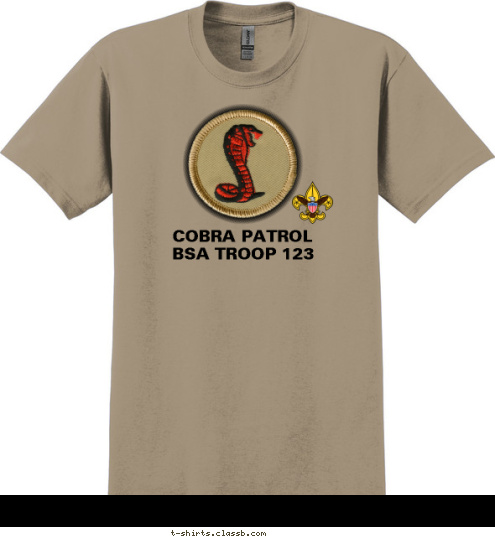 BSA TROOP 123 COBRA PATROL T-shirt Design 