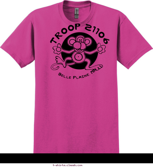 Belle Plaine, MN TROOP 21106 T-shirt Design 