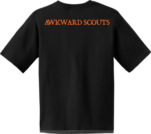 AWKWARD SCOUTS NEWTON, UT 321 TROOP T-shirt Design 