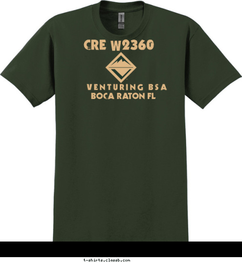 W CRE    2360
 EAT SLEEP VENTURING BSA Eating & Sleeping Optional BOCA RATON FL VENTURE T-shirt Design 