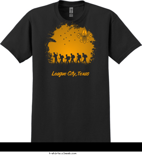 League City, Texas TROOP 678 T-shirt Design 