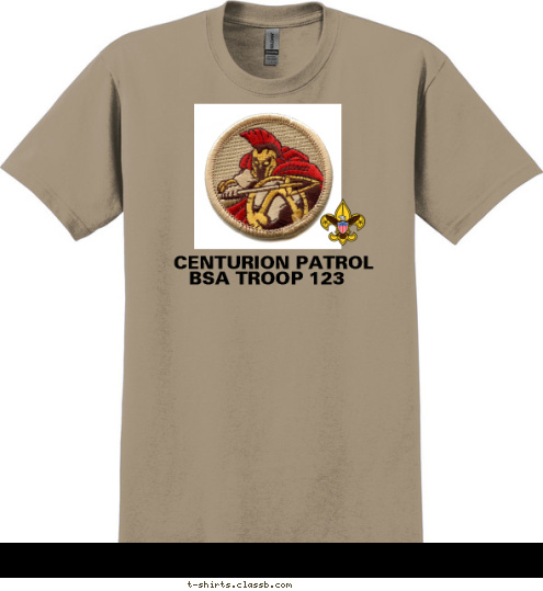 BSA TROOP 123 CENTURION PATROL T-shirt Design 