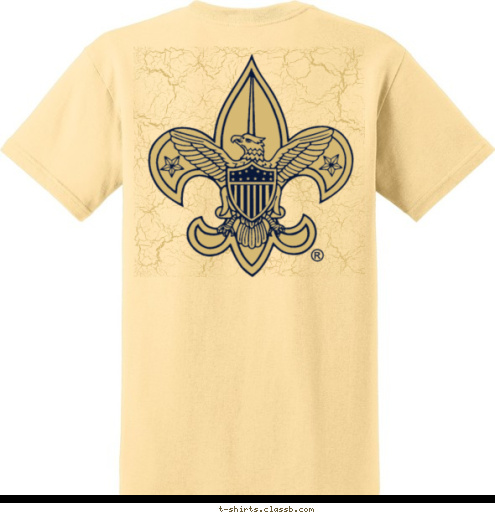 BSA Troop 717  
Dan Beard Council BOY SCOUT   TO BE A BORN T-shirt Design BSA 717 2014 a