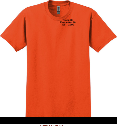 New Text New Text       33   33 Troop 33
Pawhuska, OK
EST. 1909 T-shirt Design 