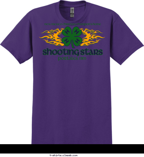 I press on toward the goal to win the prize for which God has called me heavenward in Christ Jesus. -Phil 3:14 New Mexico Christian Champion's Home Portales, NM Shooting Stars T-shirt Design 