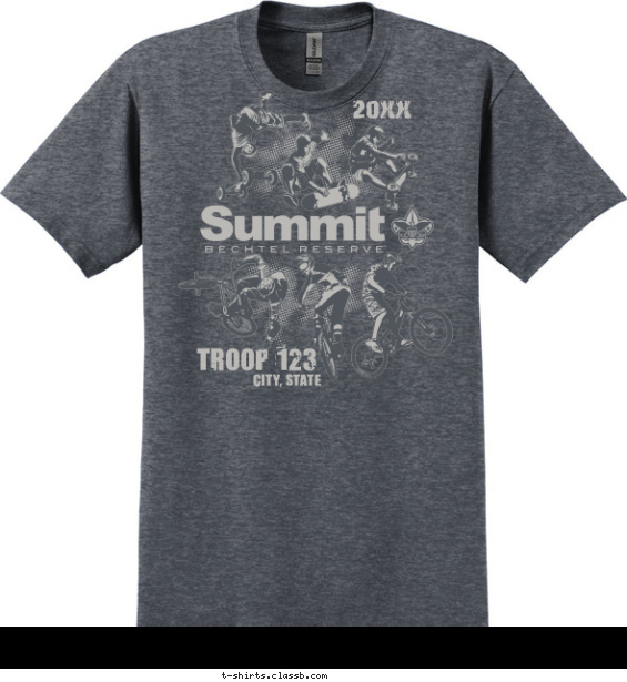 Summit Extreme Sports T-shirt Design