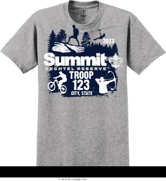 Summit Main Activities T-shirt Design