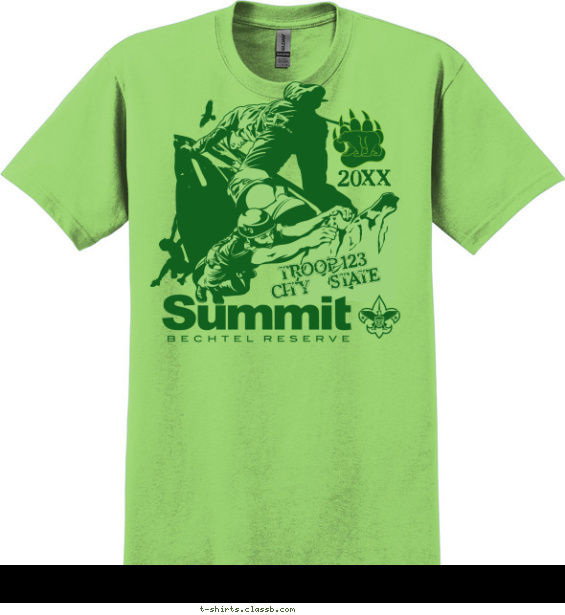 Summit Climbing Scouts T-shirt Design