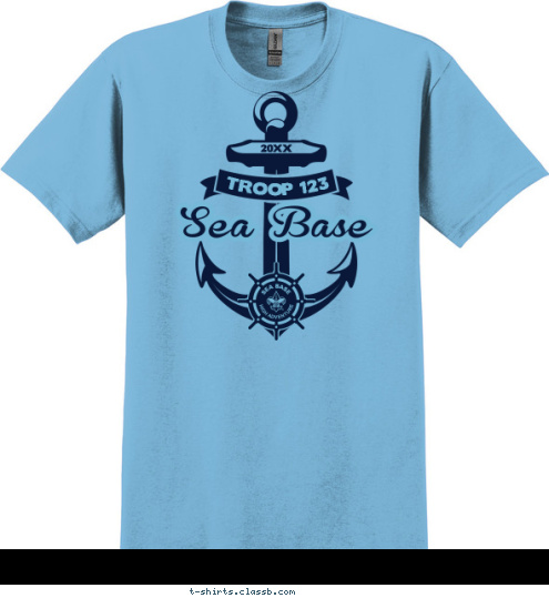 Sea Base 15 20 FLORIDA TROOP 123 T-shirt Design SP5185