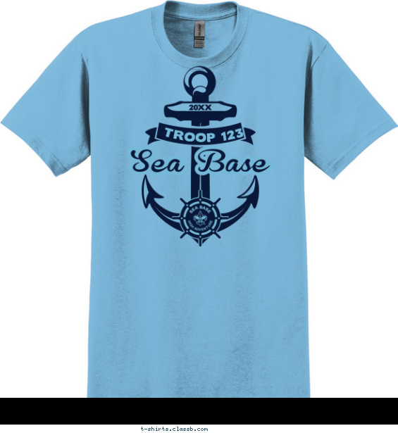 Anchors Away Sea Base T-shirt Design