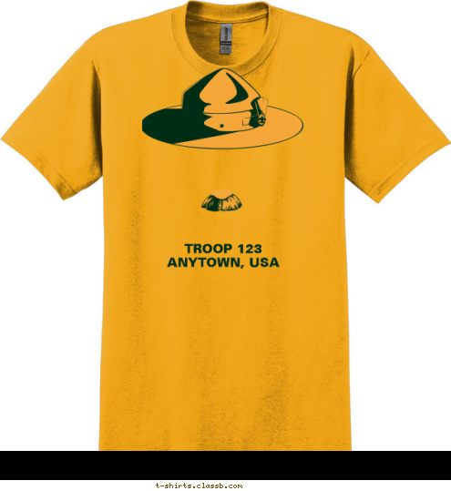 ANYTOWN, USA TROOP 123 T-shirt Design SP5124