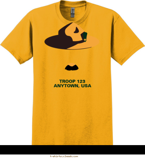 ANYTOWN, USA TROOP 123 T-shirt Design SP5125