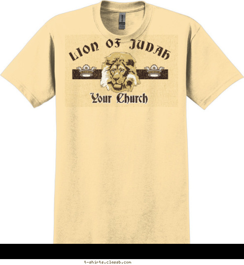 Your Church LION OF JUDAH T-shirt Design sp1901