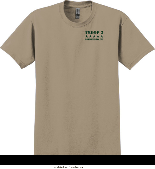 GOLDSBORO, NC TROOP 3 T-shirt Design 