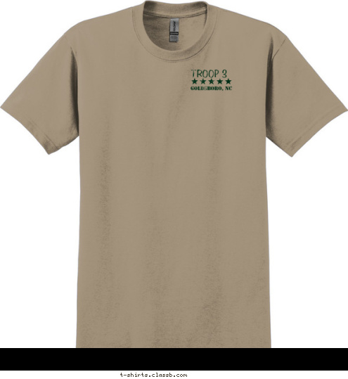 GOLDSBORO, NC TROOP 3 T-shirt Design 