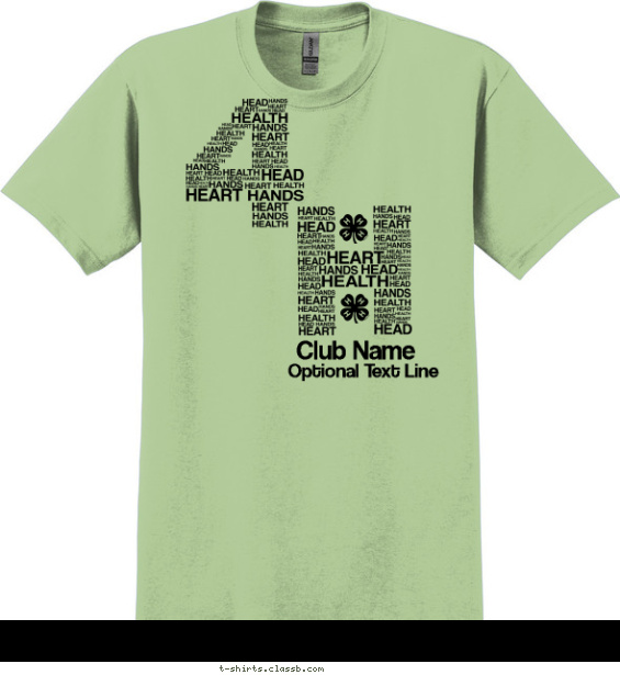 4-H Made of Words T-shirt Design