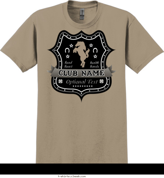 4-H Horse Shield T-shirt Design