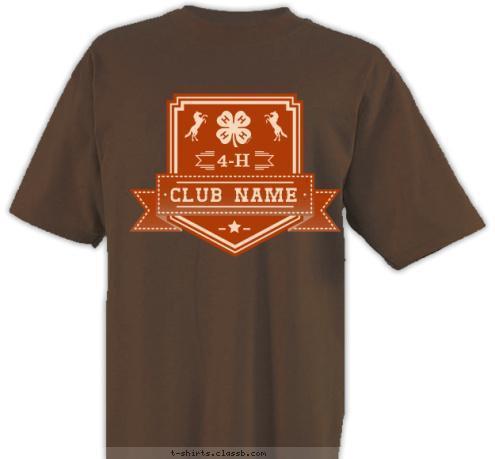 CLUB NAME 4-H T-shirt Design SP5229