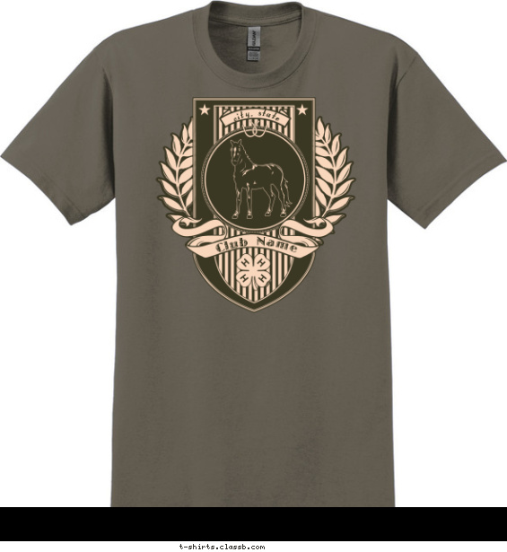 4-H Single Horse T-shirt Design